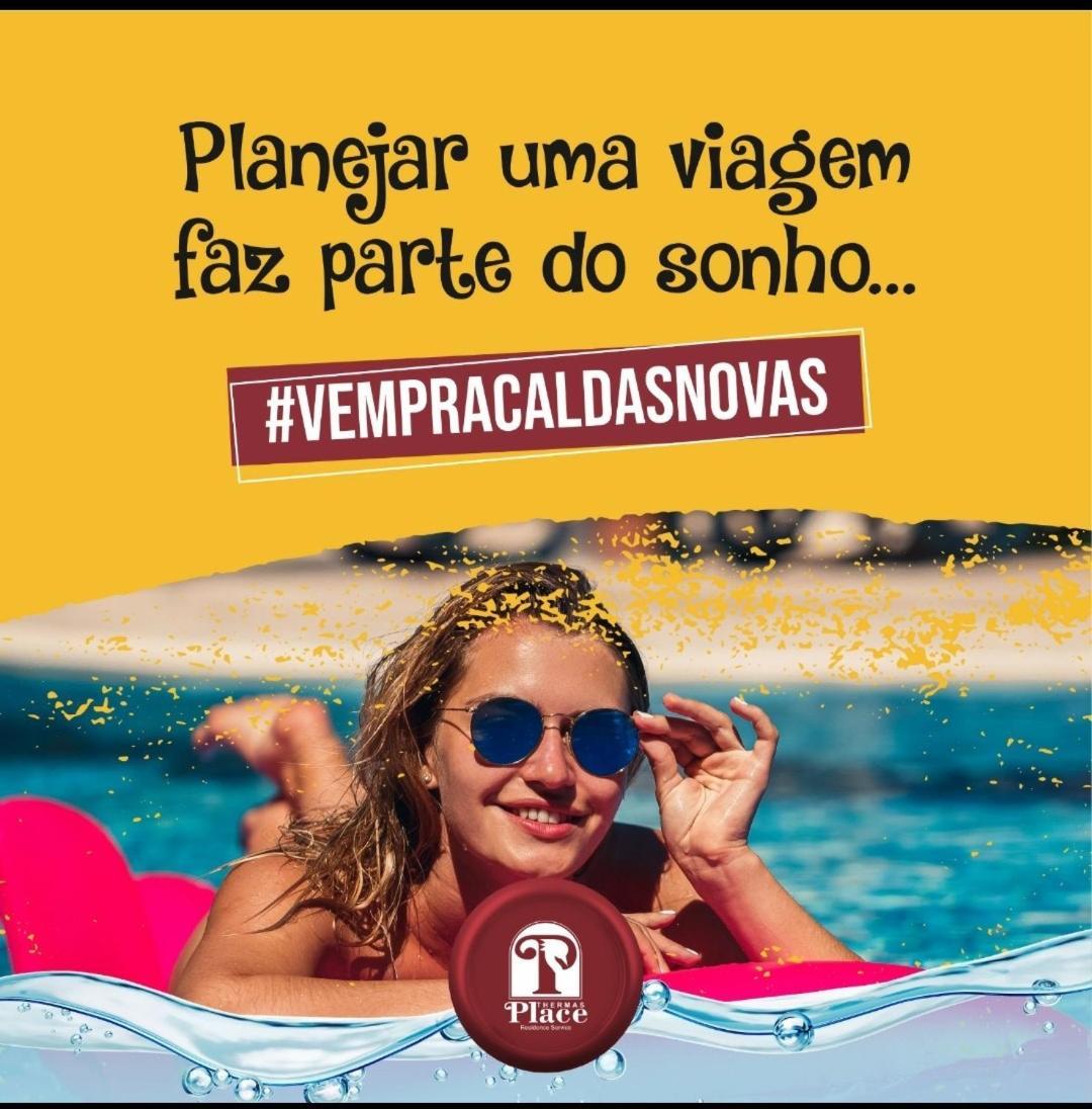 LINDO FLAT com PARQUE AQUÁTICO PERTO DO CENTRO DE CALDAS NOVAS! Esterno foto